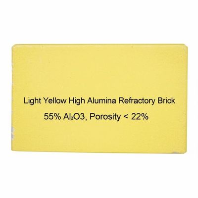 ซื้อ Light Yellow High Alumina Refractory Brick with 55% Al2O3 and Porosity Below 22% online manufacture