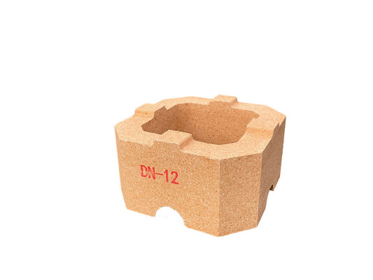 1520C อุณหภูมิสูง ไฟอิฐ DN12 อุณหภูมิสูง อุณหภูมิทนทาน อิฐมีรูปร่างต่ํา