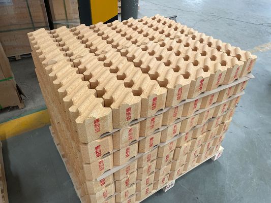 80-83% Al2O3 แอนเกอร์บริก อลูมิเนียมสูง บริการตามความร้อนสูง ไฟบริก